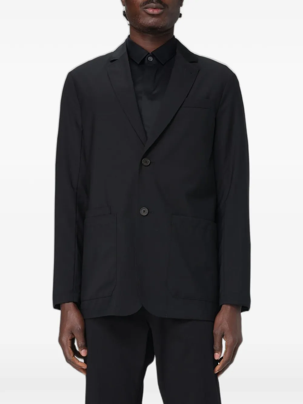 Emporio Armani single-breasted blazer - Black