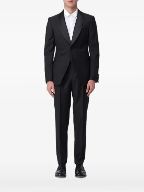 Emporio Armani shawl-lapel virgin-wool suit