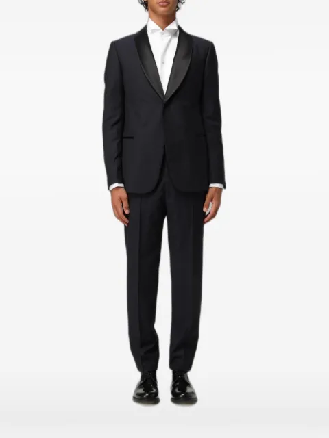 Emporio Armani shawl-lapel virgin-wool suit