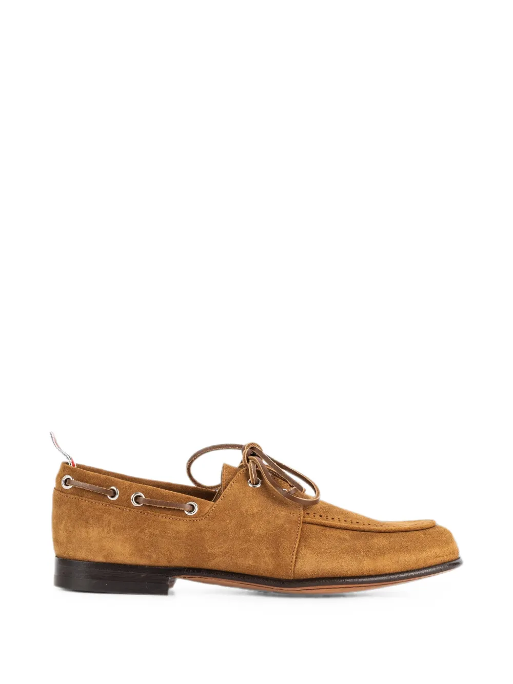 Thom Browne suede boat shoes - Marrone