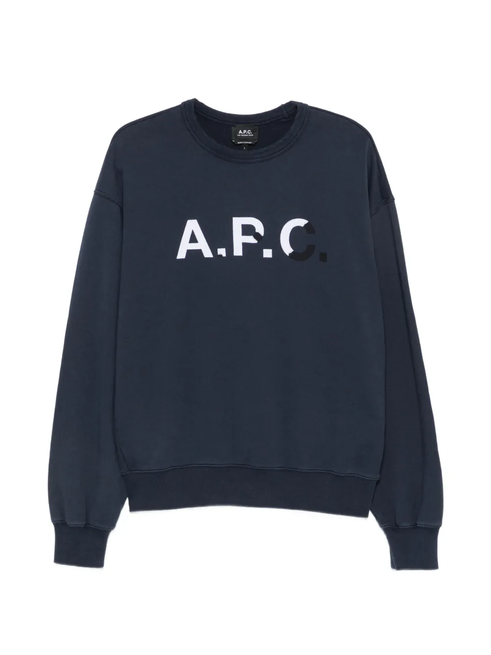 A.P.C. logo-print sweatshirt - Blu