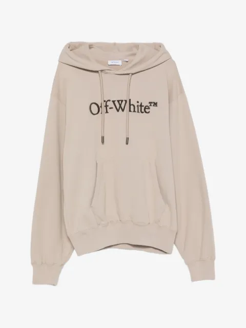 Off-White logo-print drawstring hoodie