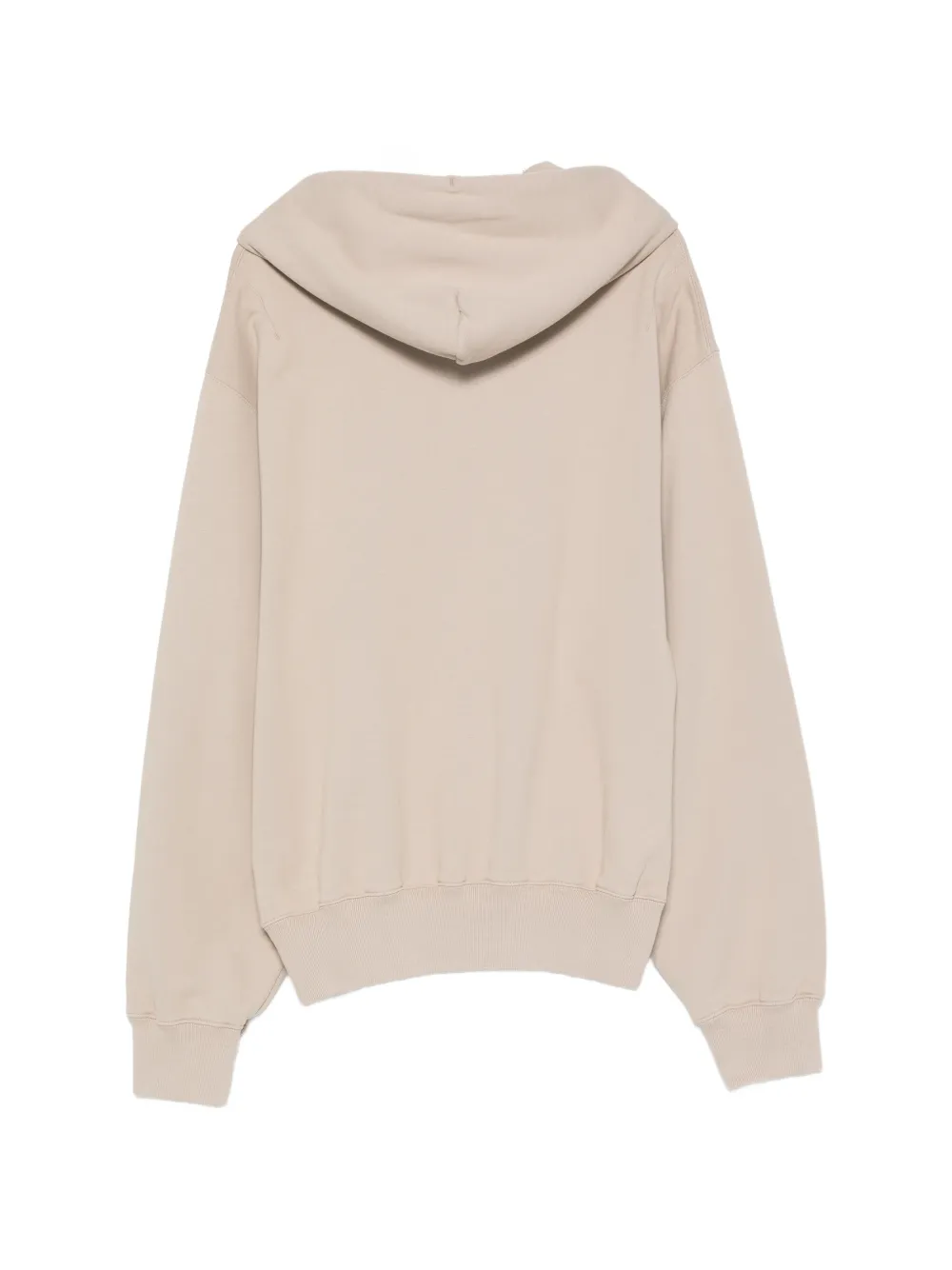 Off-White Hoodie met logoprint en trekkoord Beige