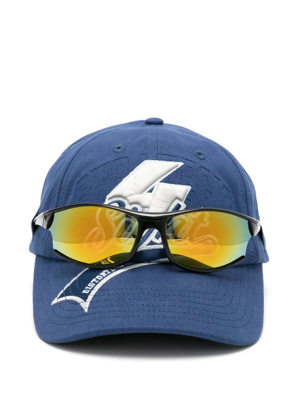 KAP Company logo-embroidered cap - Blu
