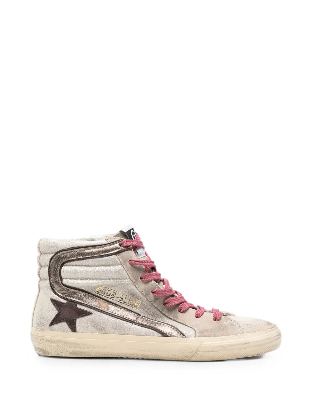 Golden Goose logo-patch sneakers - Toni neutri