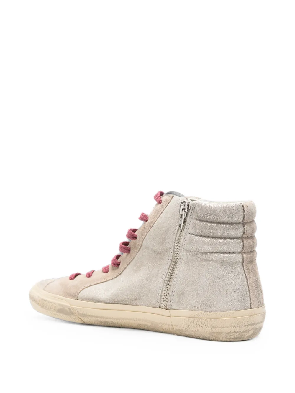 Golden Goose logo-patch sneakers Beige