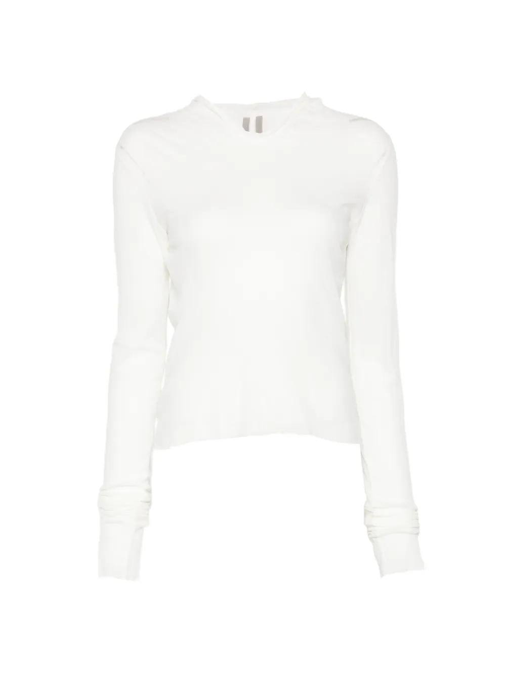 Rick Owens T-shirt semi trasparente - Bianco