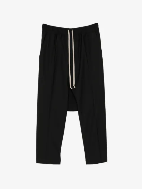 Rick Owens drawstring dropped-crotch trousers