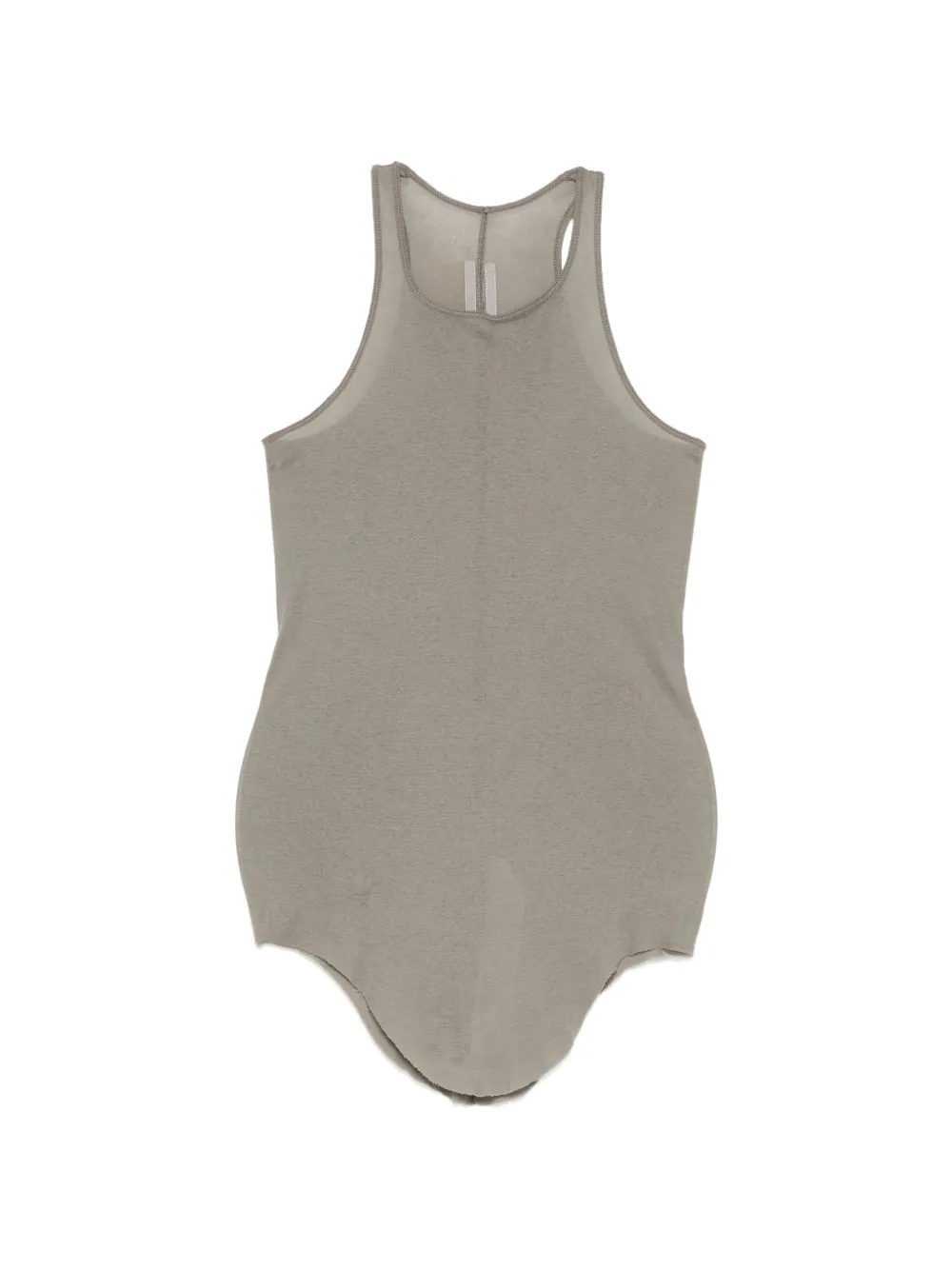 Rick Owens Canotta asimmetrica a coste - Grigio