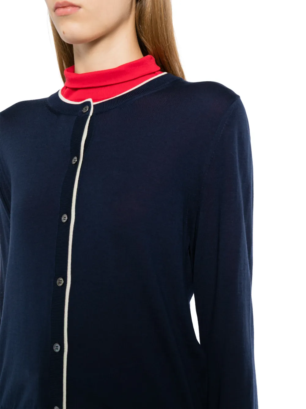 Versace Vest met contrasterende afwerking Blauw
