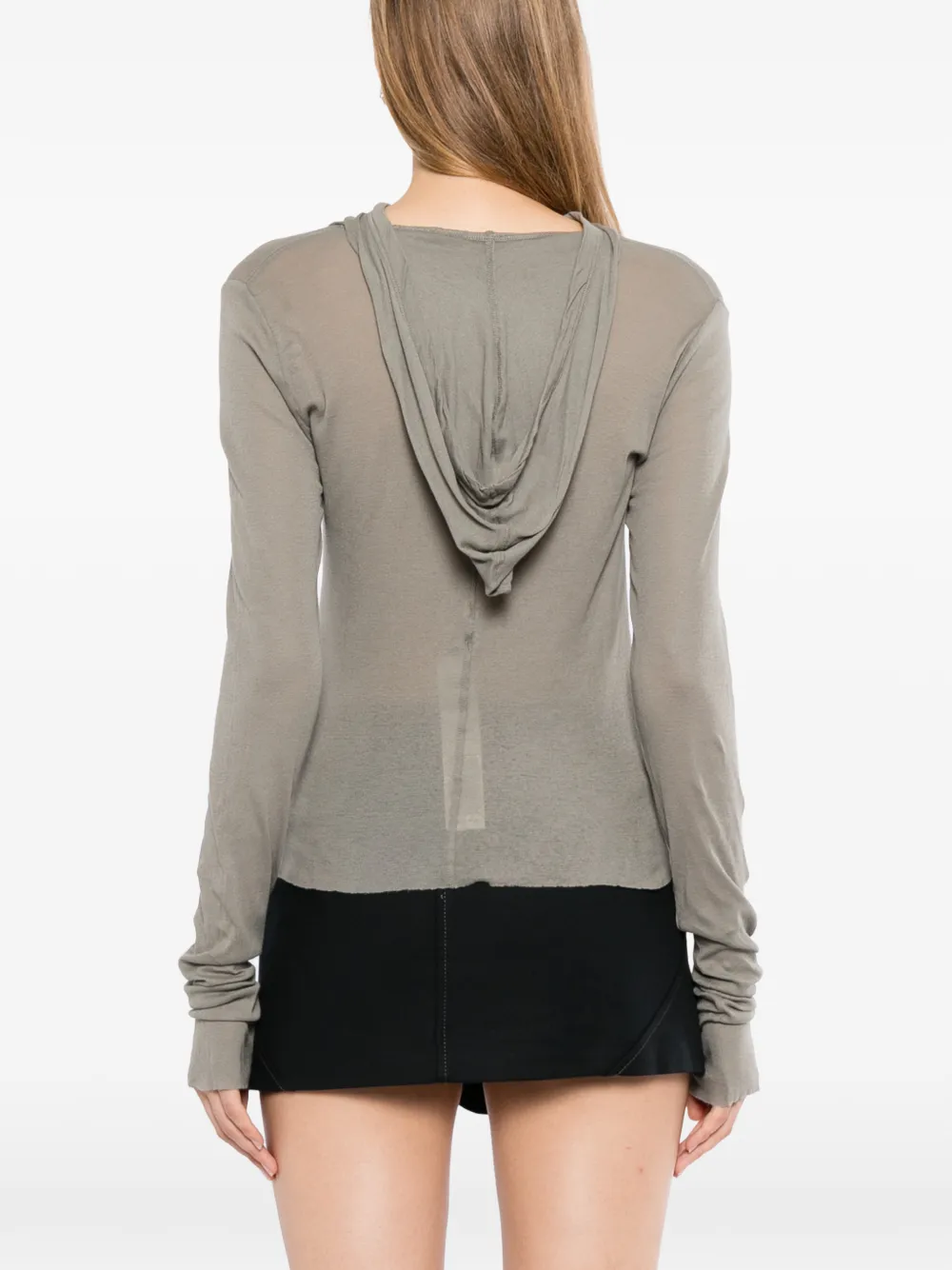 Rick Owens Doorzichtige top Grijs