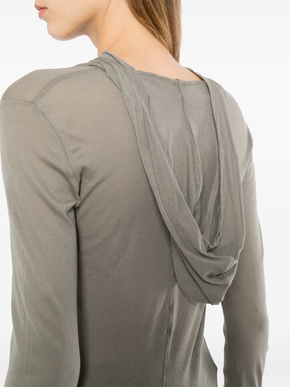 Rick Owens Doorzichtige top Grijs