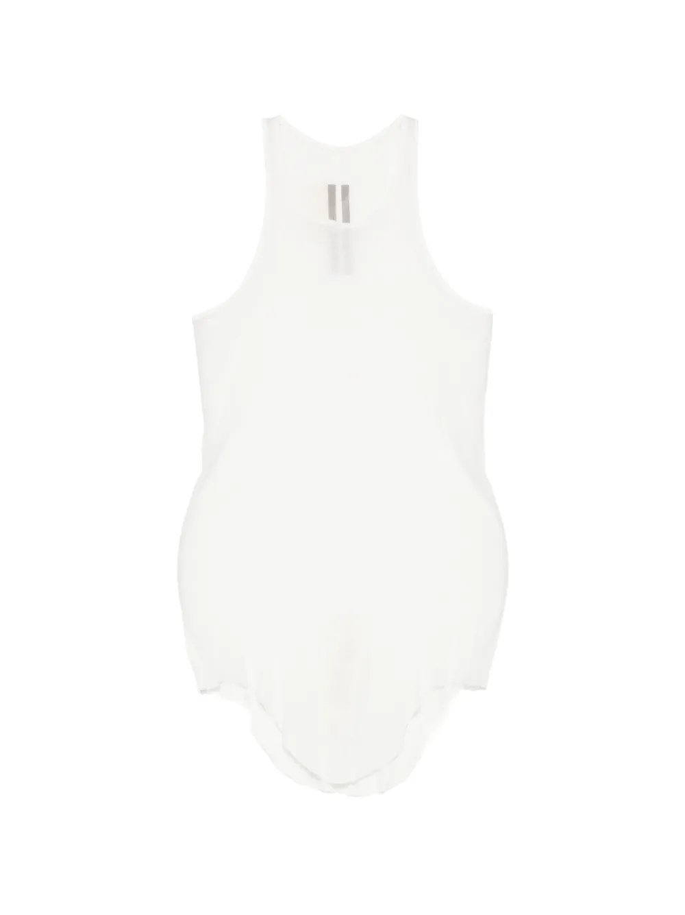 Rick Owens Canotta con orlo curvo - Bianco