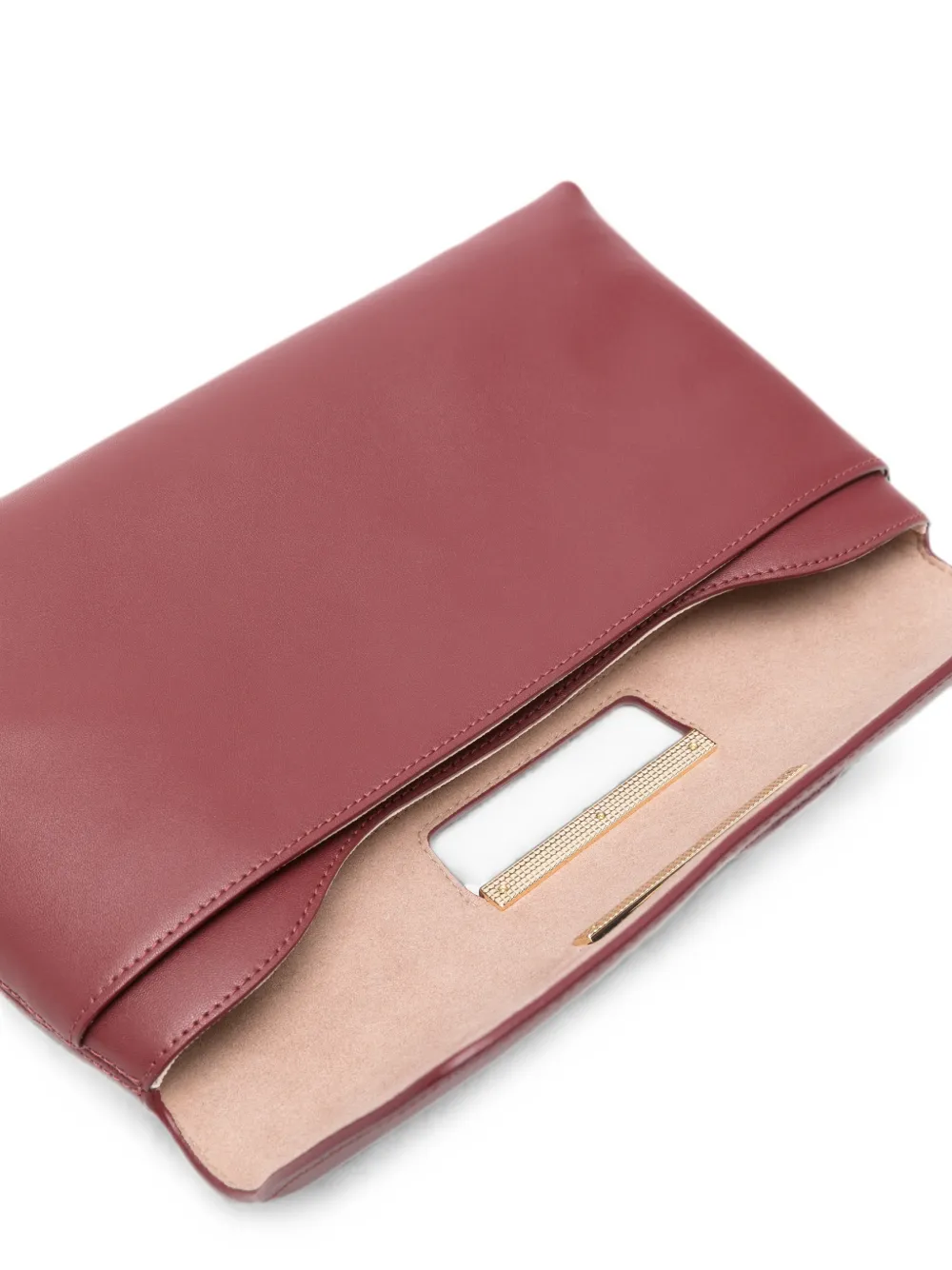 Furla Clutch met gegraveerd logo Rood