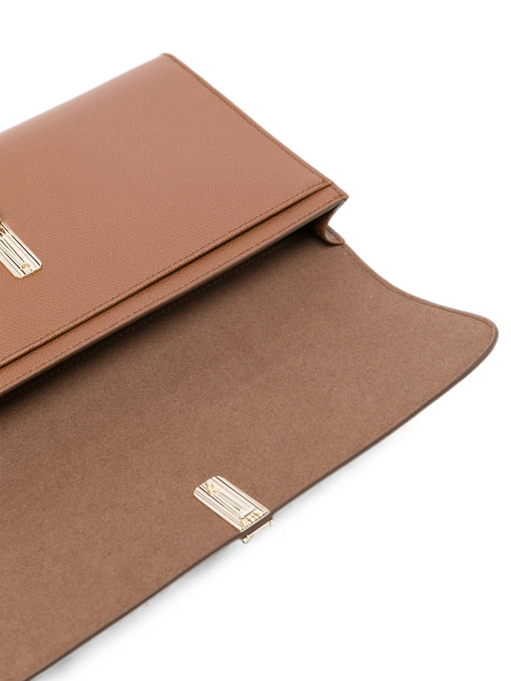 Furla Clutch van bewerkt leer Bruin