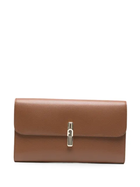 Furla bolsa de mano de piel granulada