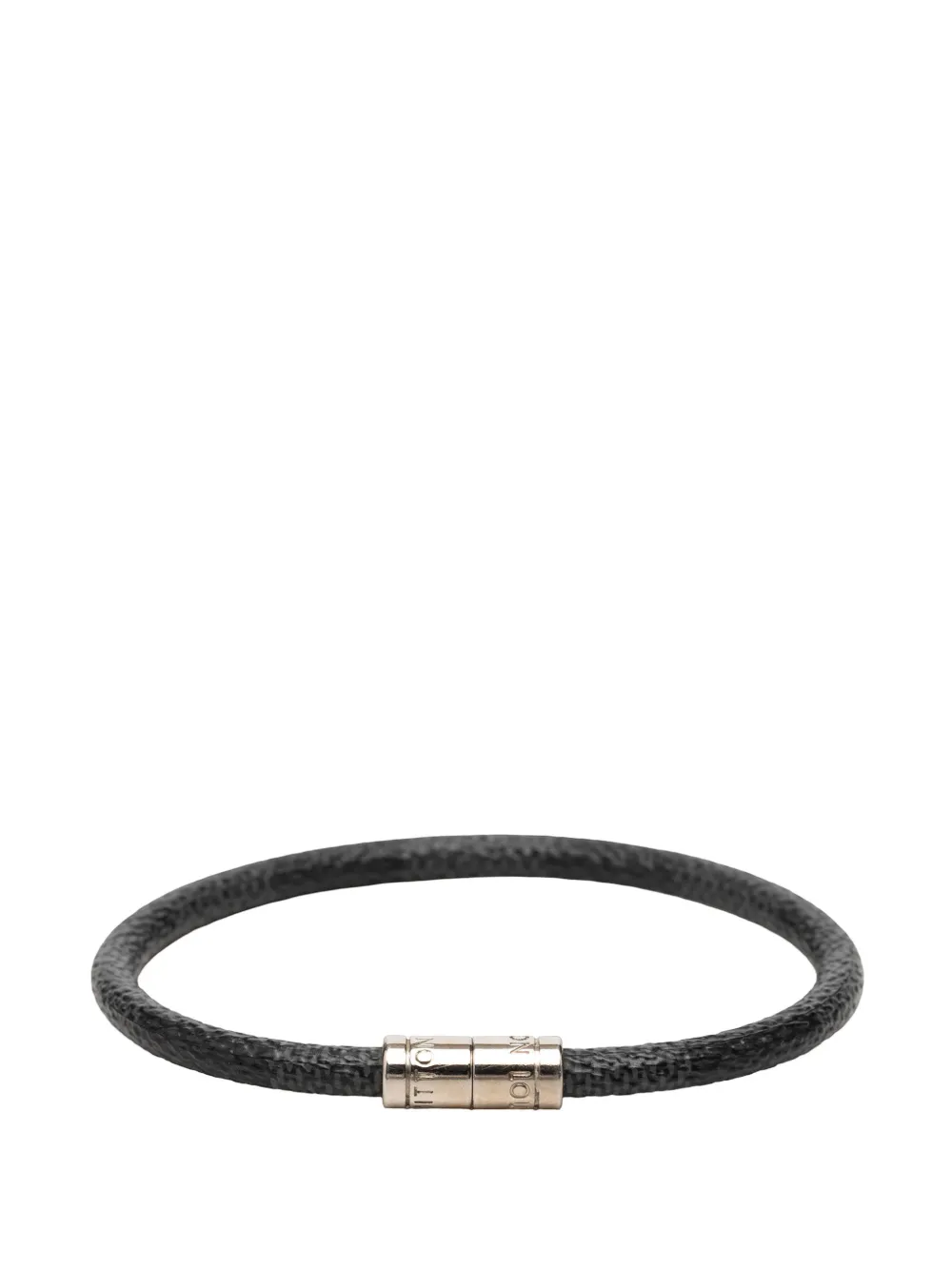 Pre-owned Louis Vuitton 2010-2026 Damier Graphite Keep It Bracelet Costume Bracelet In Black
