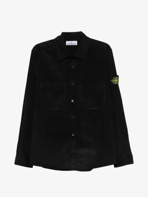 Stone Island camisa con parche del logo