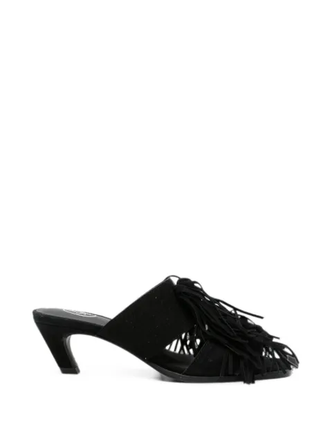 Ash Quincy fringe-detail mules