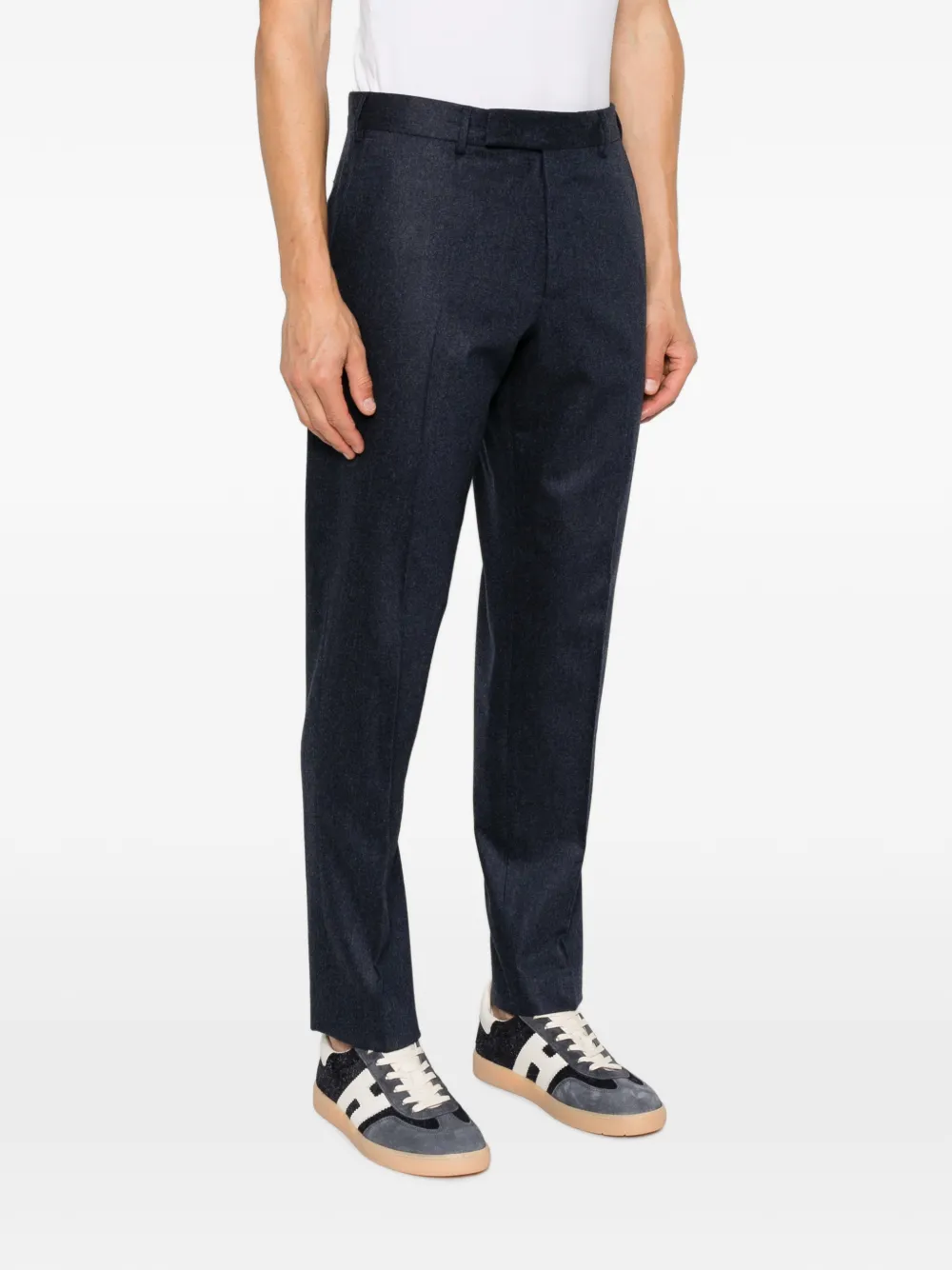PT Torino Geplooide pantalon Blauw