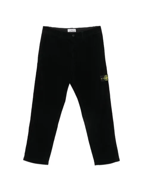 Stone Island Compass-motif corduroy trousers