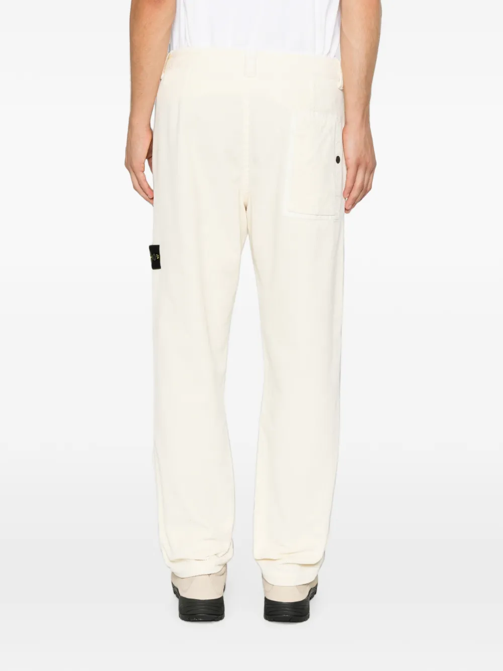 Stone Island 3100059 organische katoenen ribfluwelen 800 chino Beige