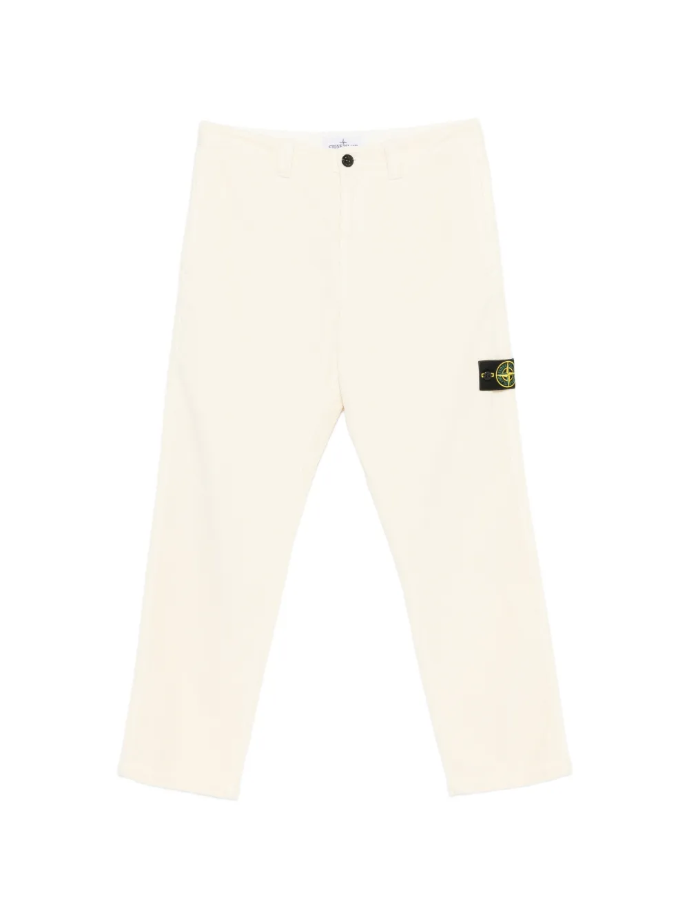 Stone Island Compass-motif corduroy trousers - Nude