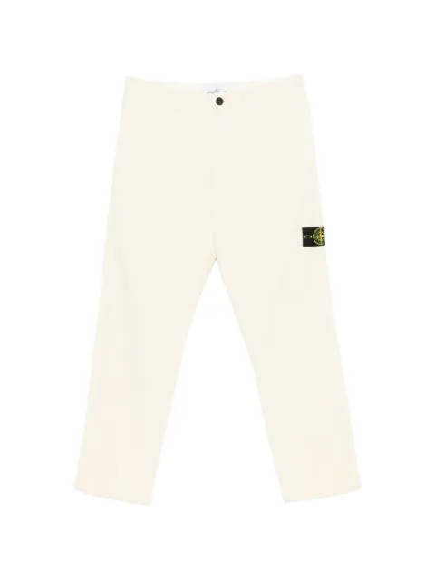 Stone Island 컴퍼스 모티프 코듀로이 팬츠