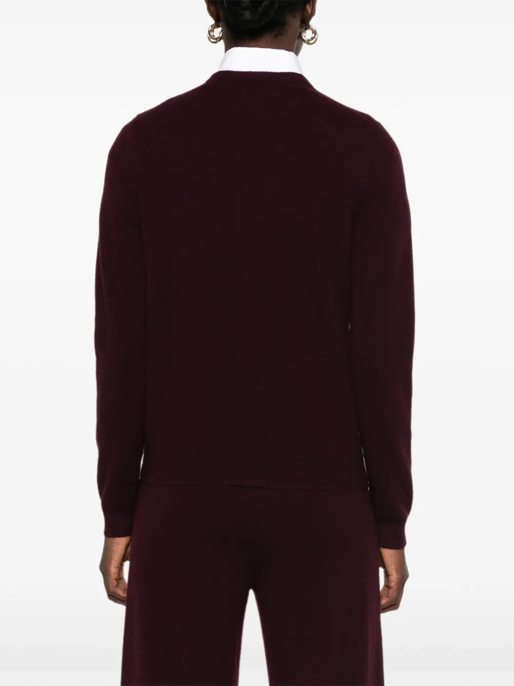 BOMPARD crew-neck cardigan Paars