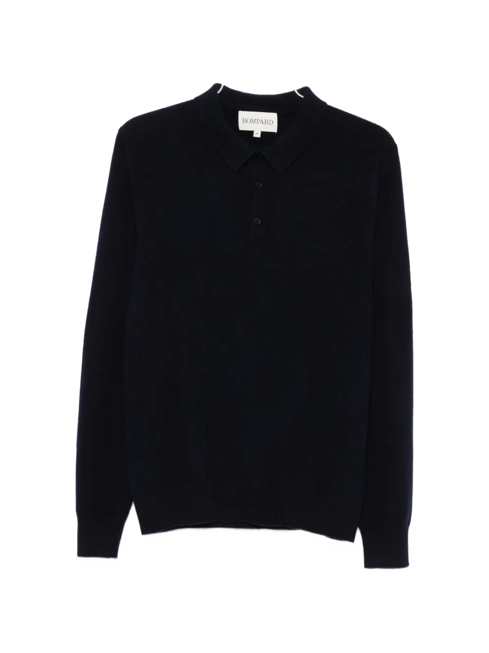 Bompard Long-sleeve Cashmere Polo Shirt In 블루