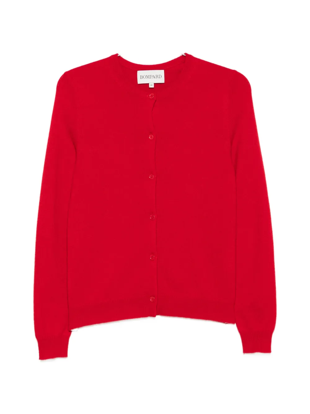 BOMPARD crew-neck button-up cardigan - Rot