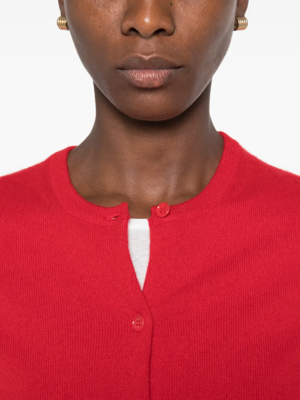 BOMPARD Vest met ronde hals Rood