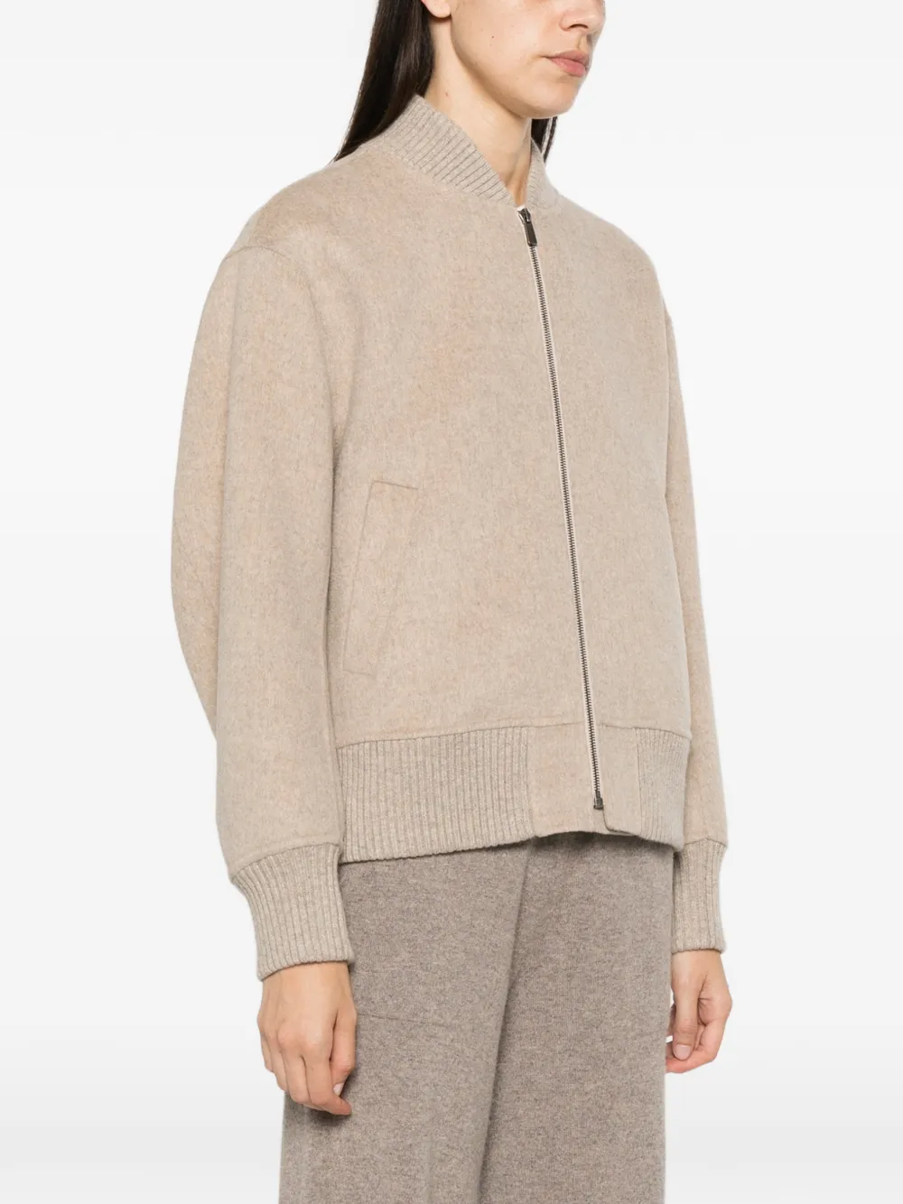 BOMPARD Bomberjack met rits Beige