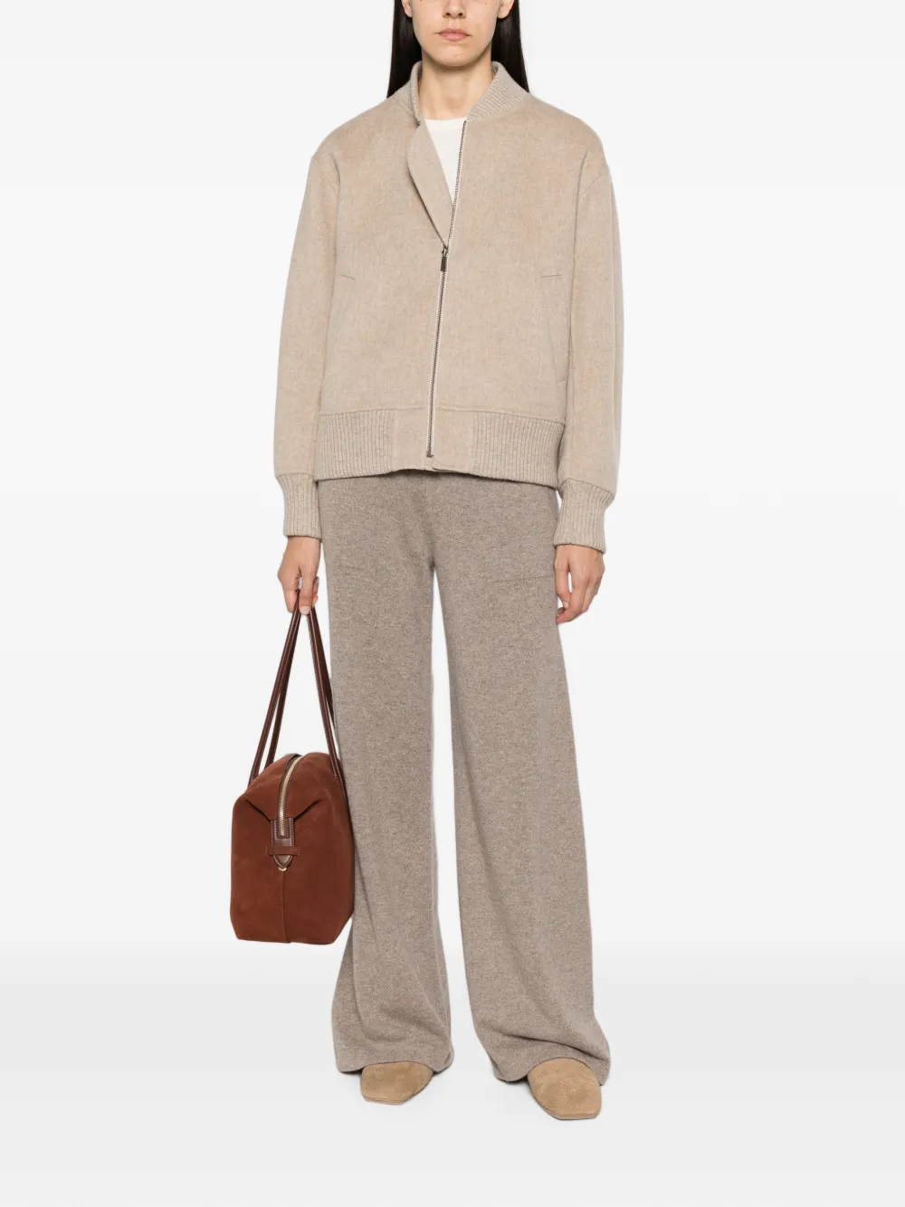 BOMPARD Bomberjack met rits Beige
