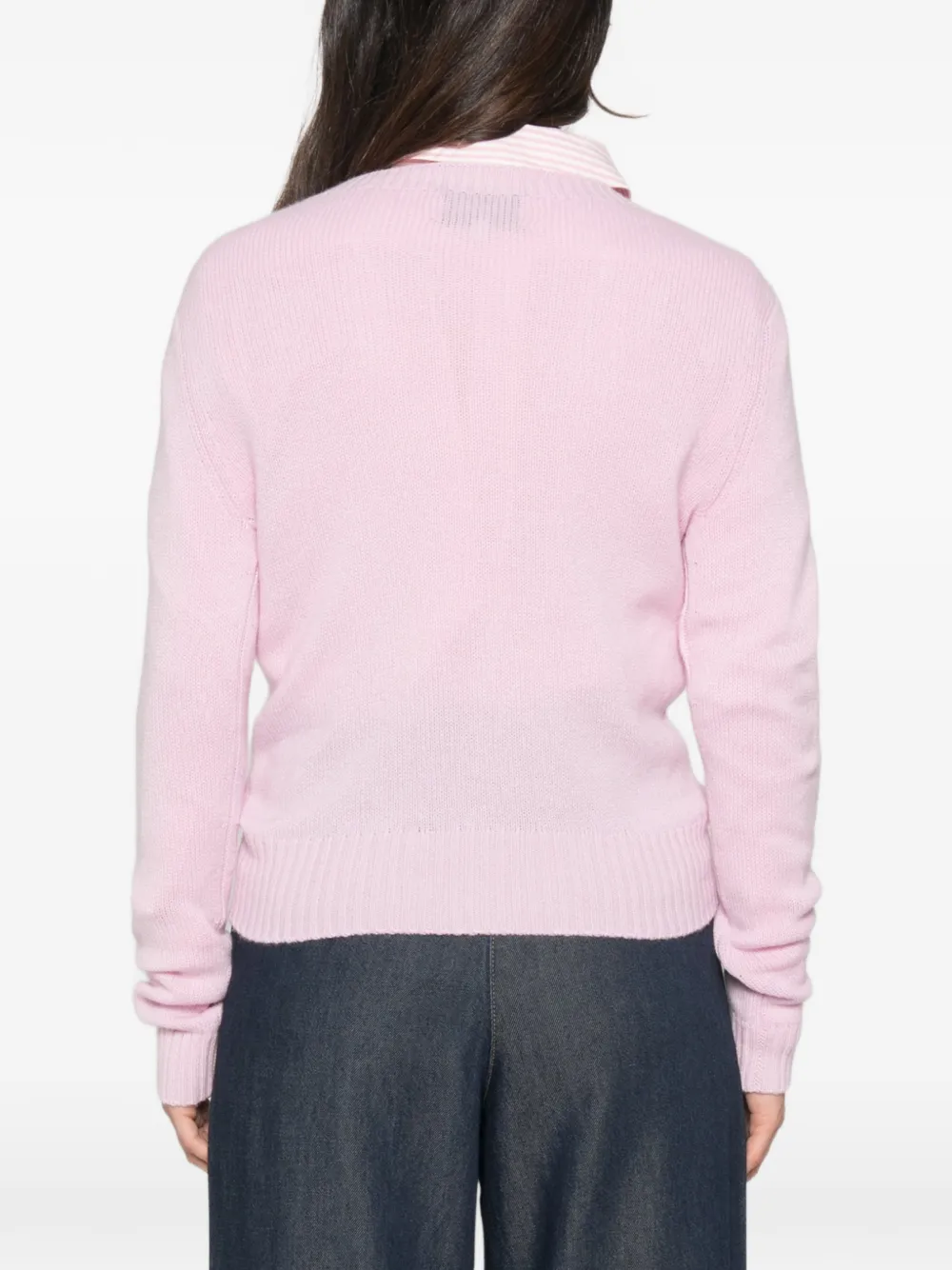 BOMPARD Kasjmier trui met ronde hals Roze