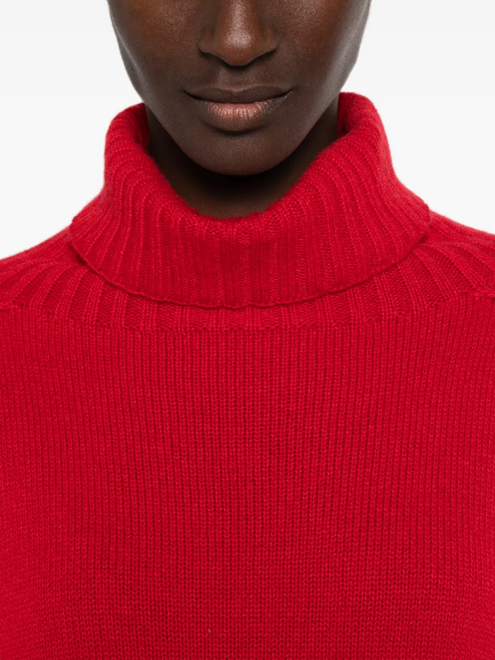 BOMPARD Naadloze kasjmier trui Rood