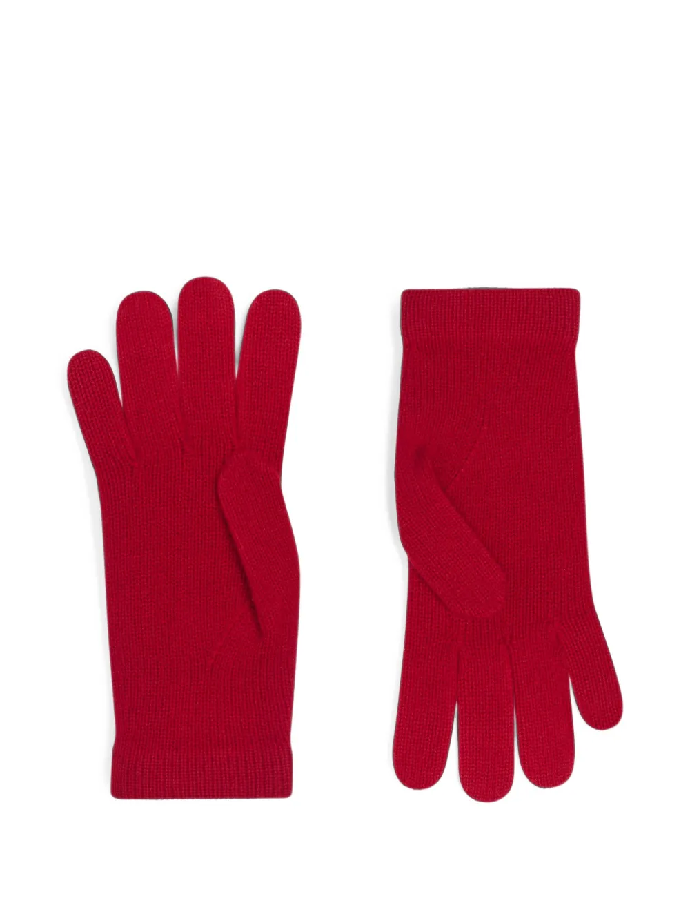 Bompard Origines Cashmere Knitted Gloves In Red