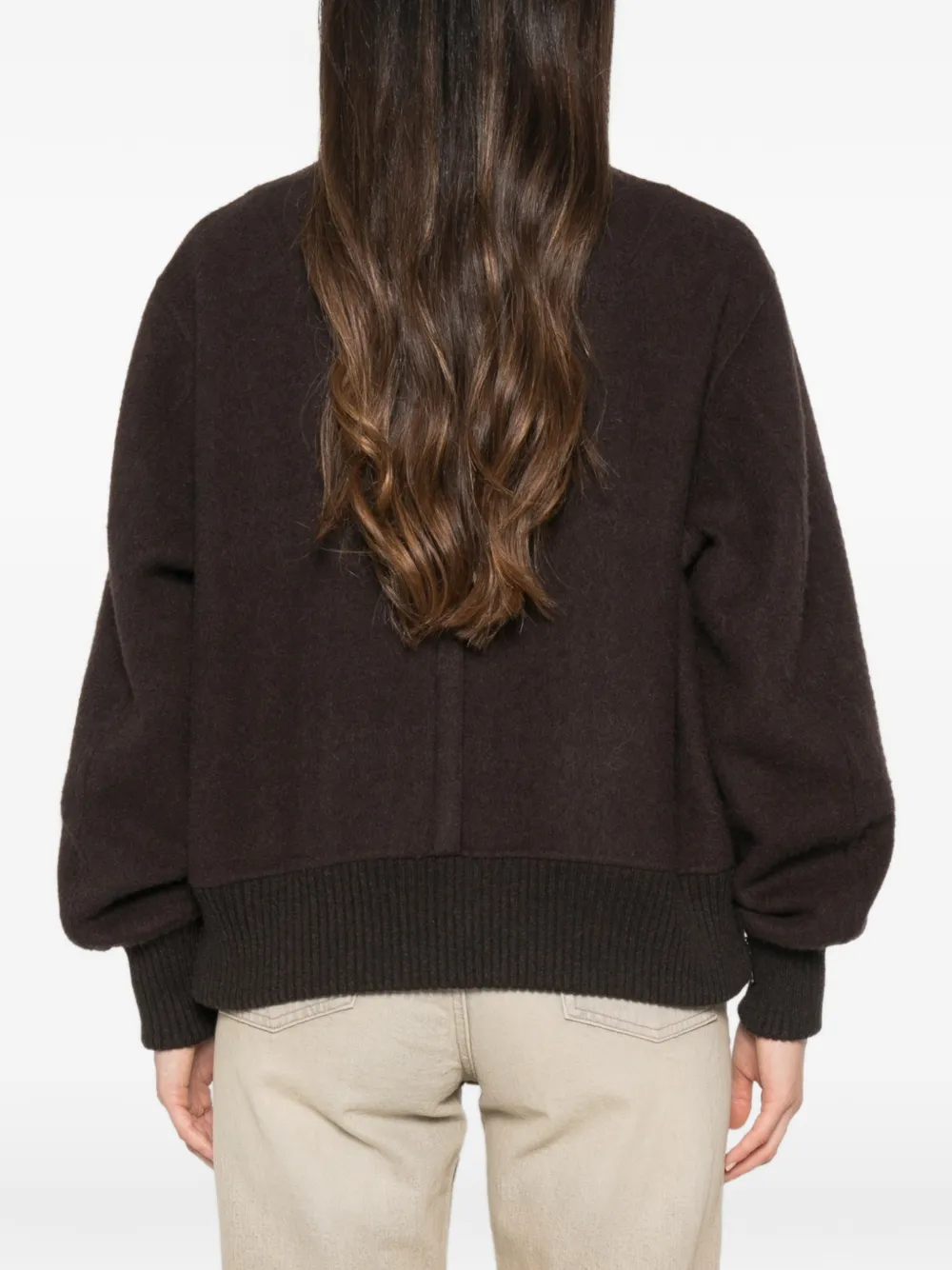 BOMPARD Oversized bomberjack van dubbelzijdige stof Bruin