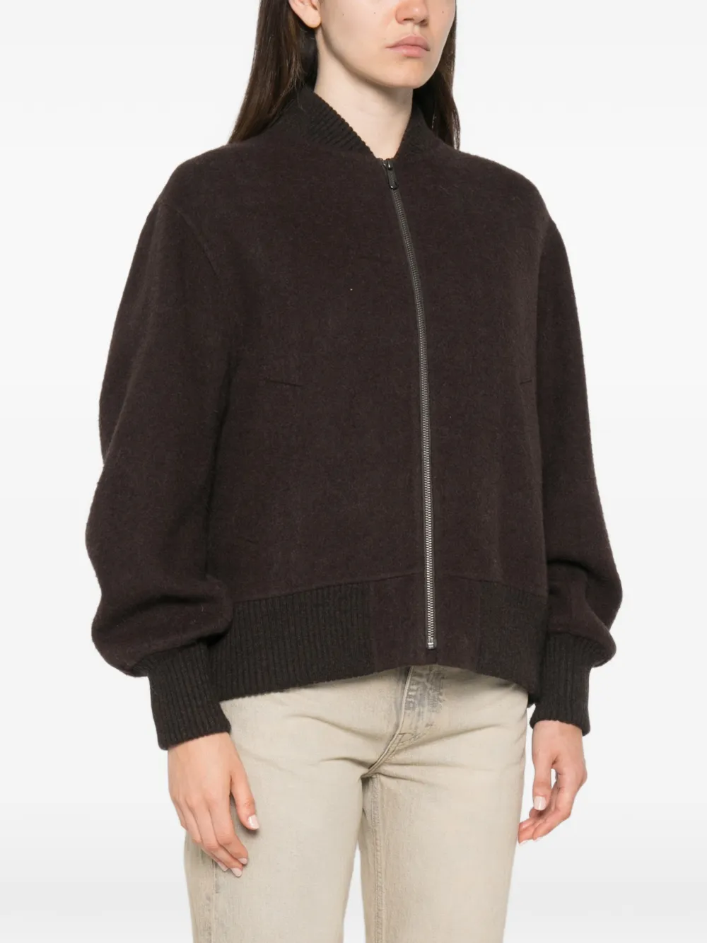 BOMPARD Oversized bomberjack van dubbelzijdige stof Bruin