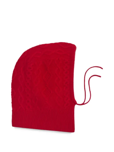 BOMPARD cable-knit cashmere balaclava