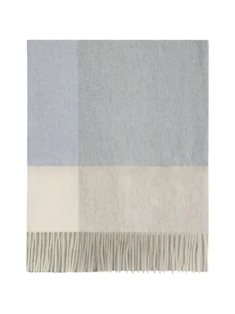 BOMPARD tartan fringed scarf