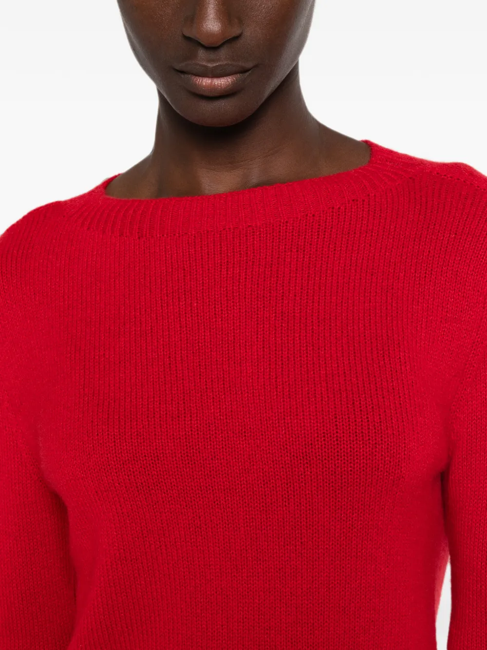 BOMPARD Kasjmier trui met ronde hals Rood