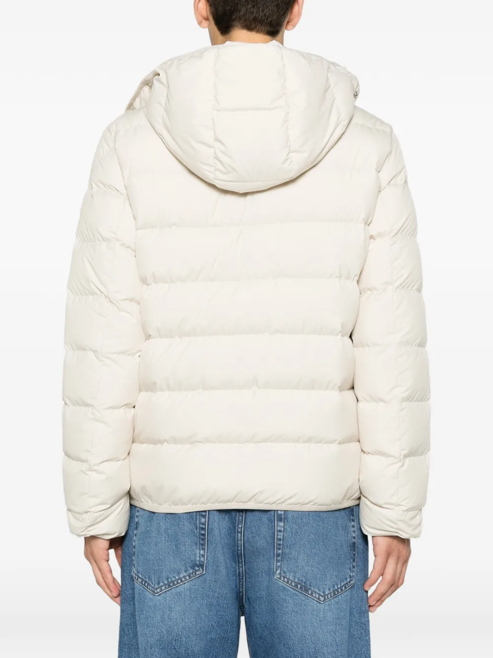 Moncler Gevoerd jack met capuchon Beige