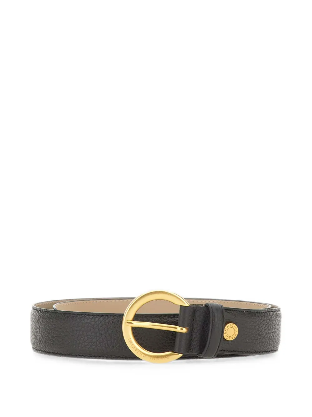 GIANNI CHIARINI hammered-leather belt - Nero