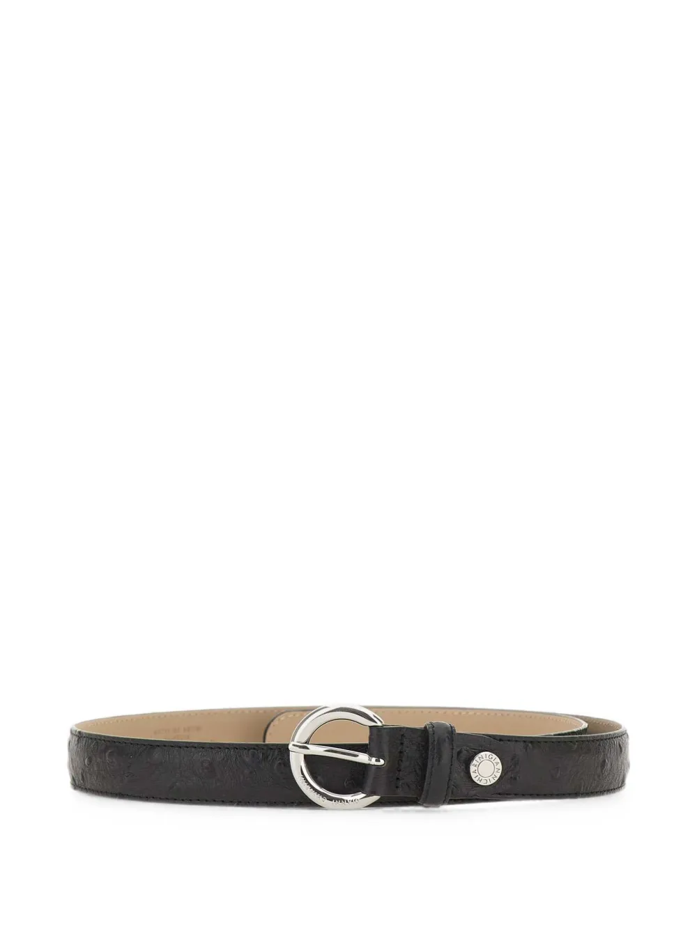 GIANNI CHIARINI ostrich-effect padded belt - Nero