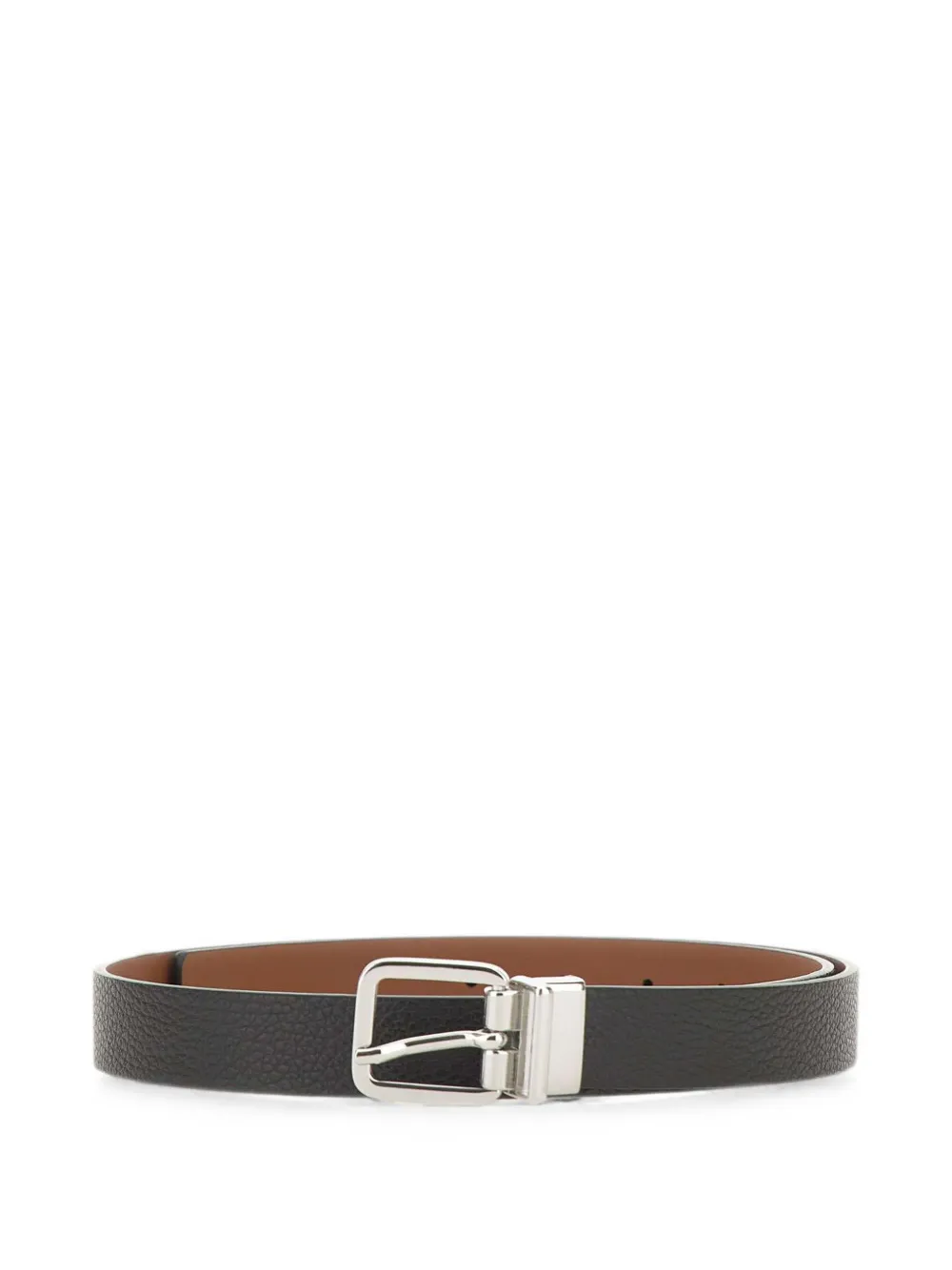 GIANNI CHIARINI reversible grained-leather belt - Nero
