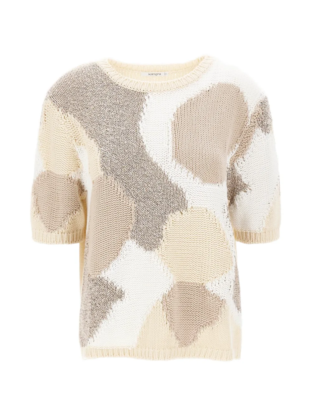 Kangra sequin-embellished patchwork sweater - Toni neutri