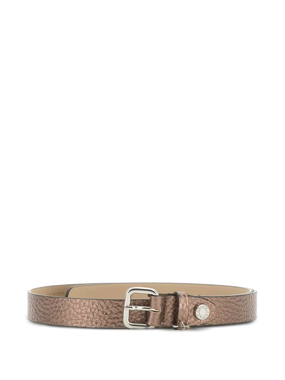 GIANNI CHIARINI maxi-grain leather belt - Marrone
