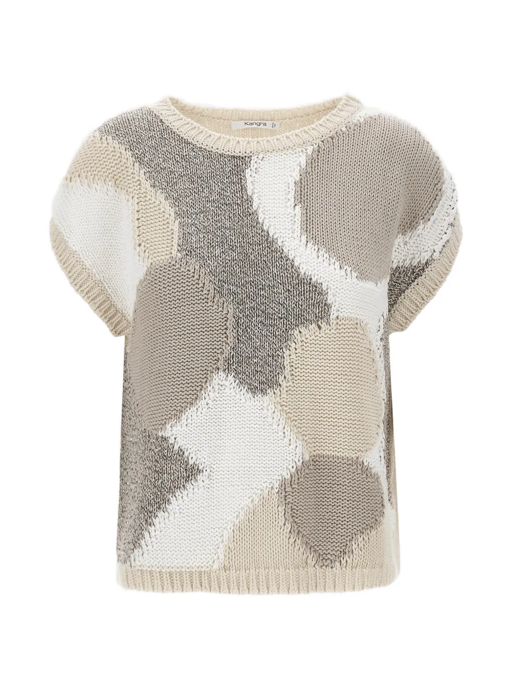 Kangra sequin-embellished patchwork sweater - Toni neutri