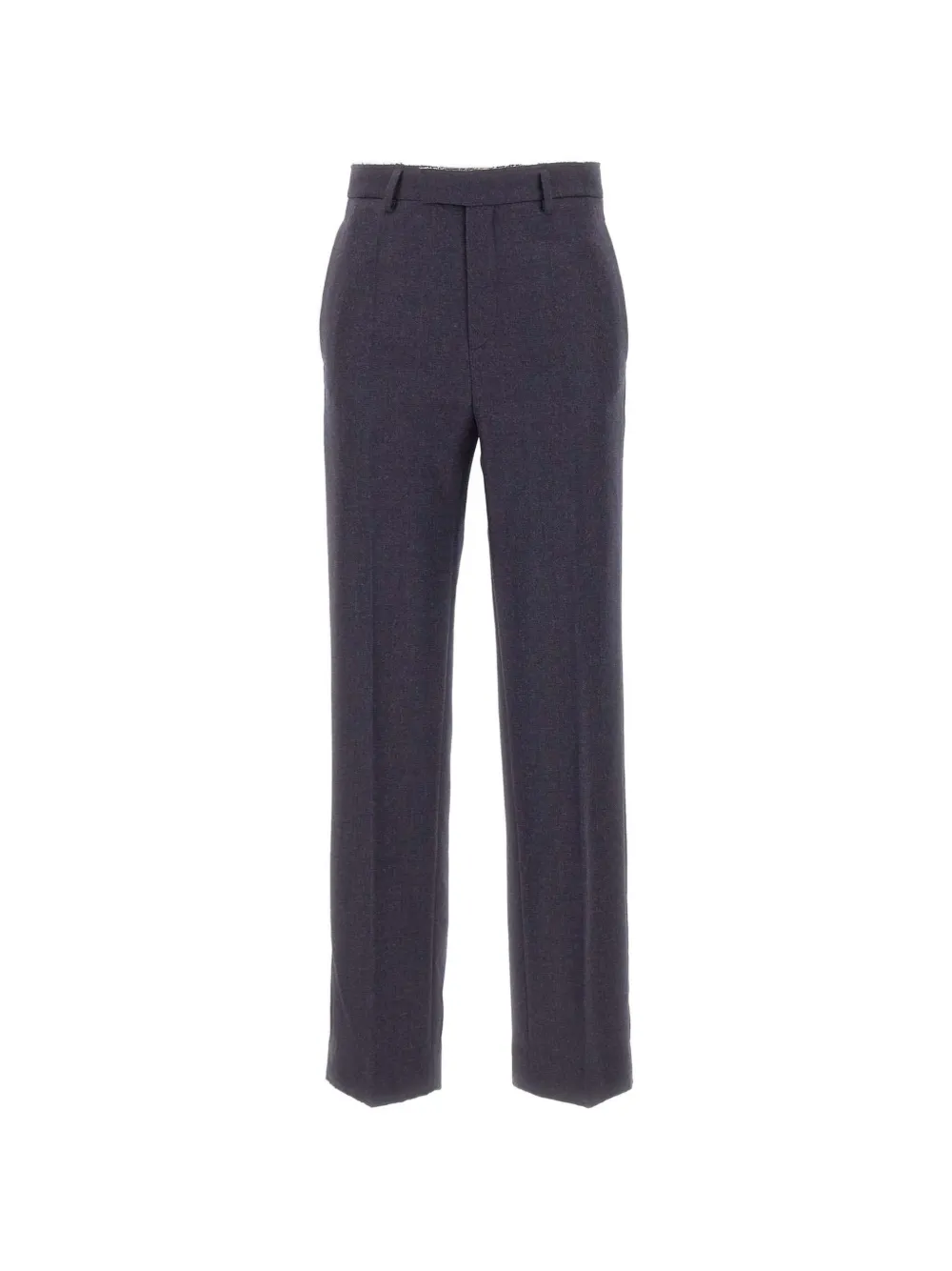 MM6 Maison Margiela fringed virgin-wool trousers - Grigio